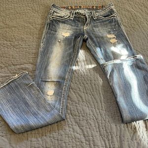 Rock Revival Donna boot cut jeans size 28 waist 32 length